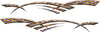 barbwire stripes decals kit for trucks